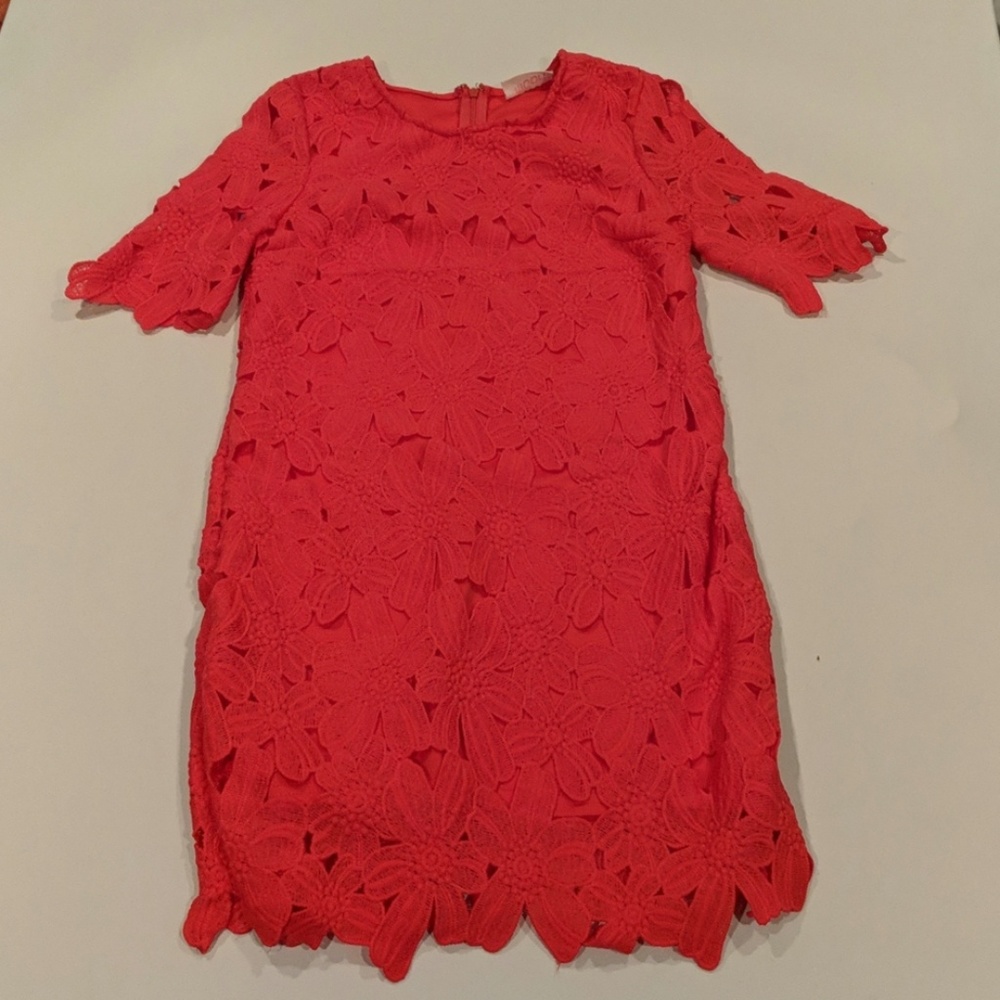 Lulus Floral Crochet Dress